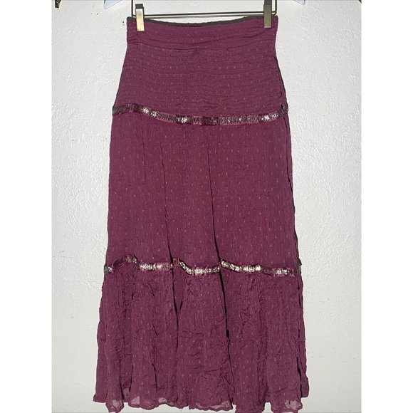 Free People Womens Skirt  Light Purple Boho NWT - Picture 6 of 9